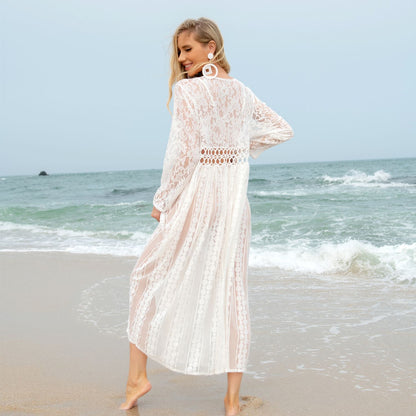 Lace beach cover up