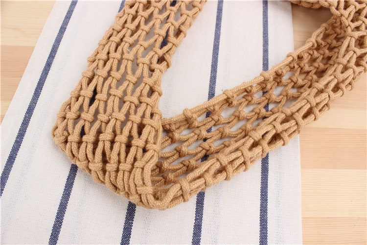 Straw beach bag