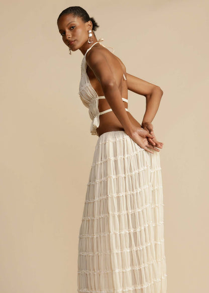 Pleated two piece set