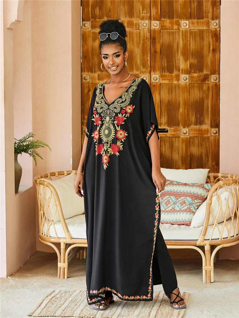 Embroidered Beach Cover Up