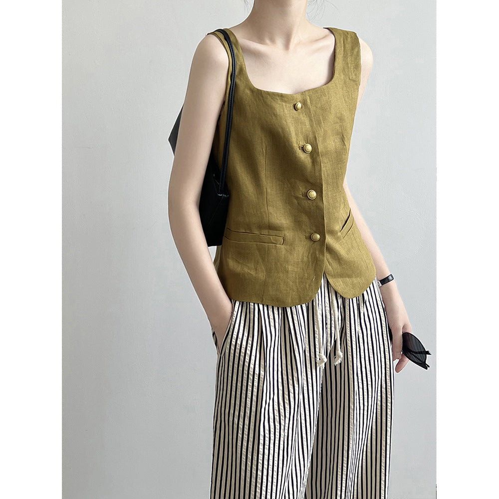 Linen Vest