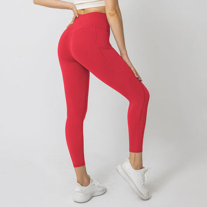 High waist leggings with side pocket