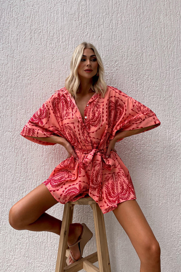 Printed playsuit