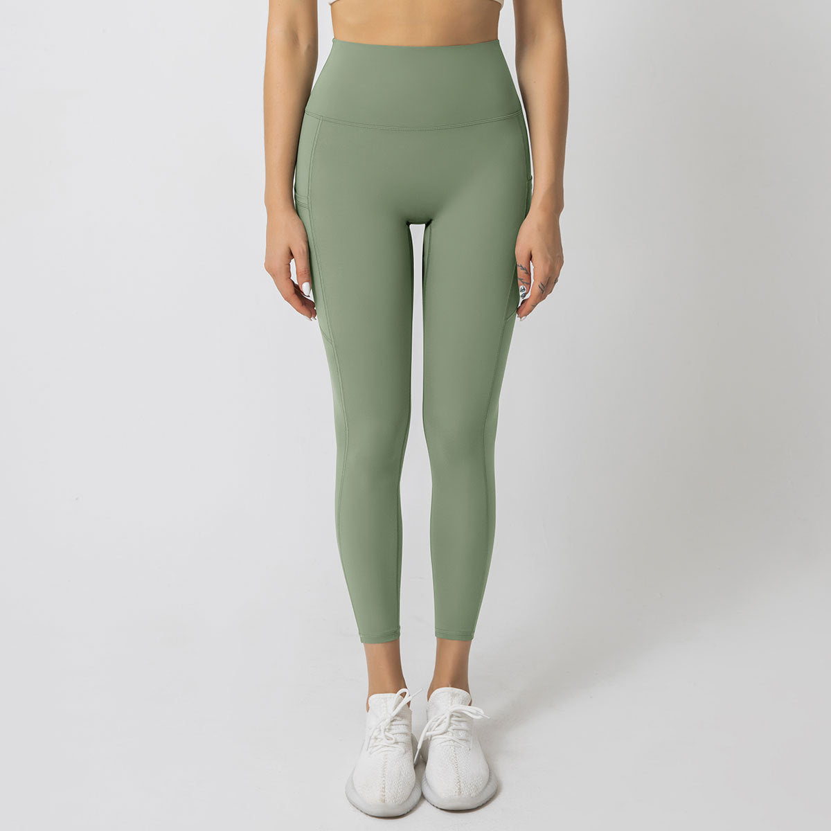 High waist leggings with side pocket