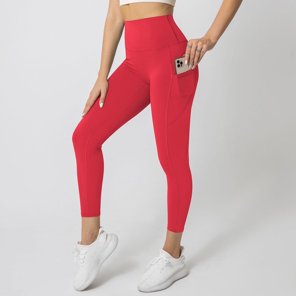 High waist leggings with side pocket