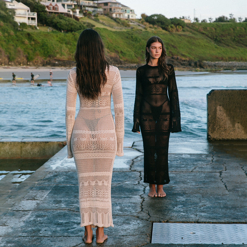 Knitted beach dress