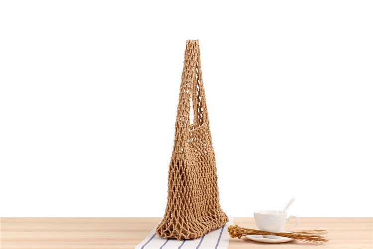 Straw beach bag