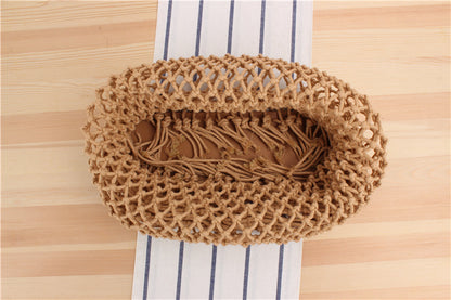 Straw beach bag