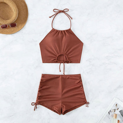 Halter neck bikini set