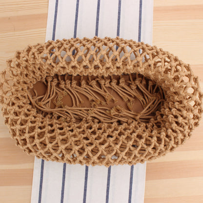 Straw beach bag