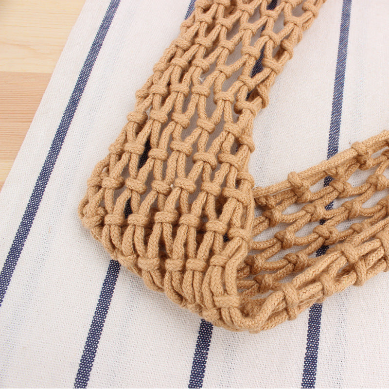 Straw beach bag