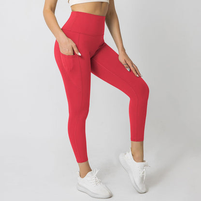 High waist leggings with side pocket