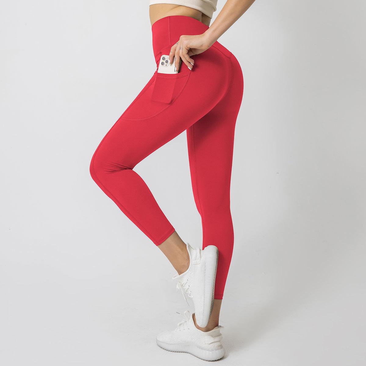 High waist leggings with side pocket