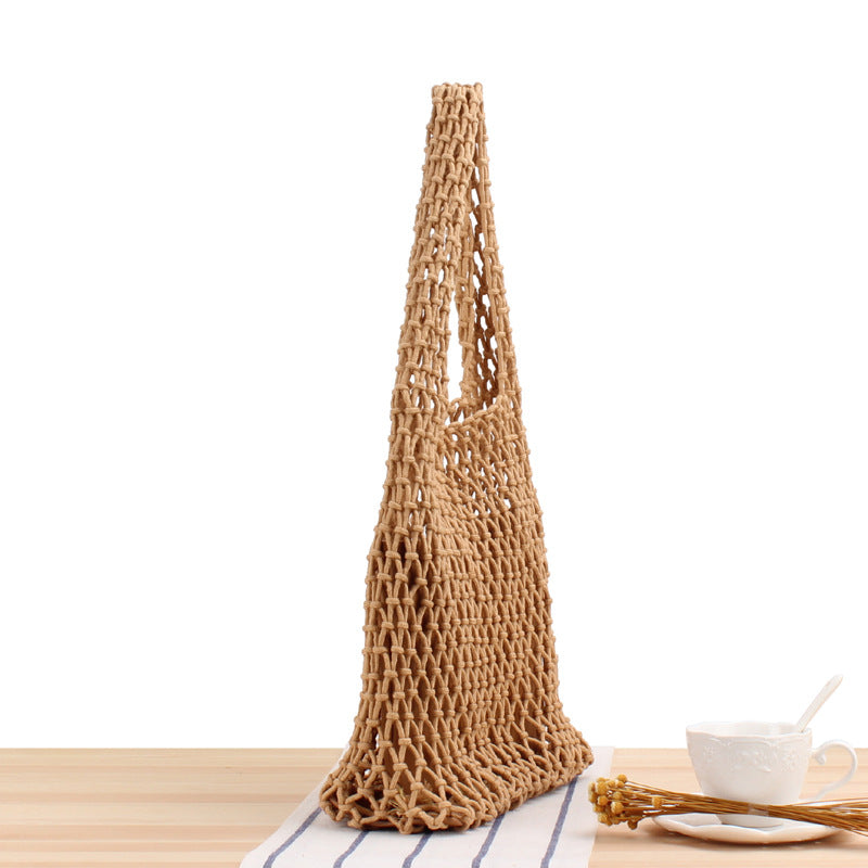 Straw beach bag