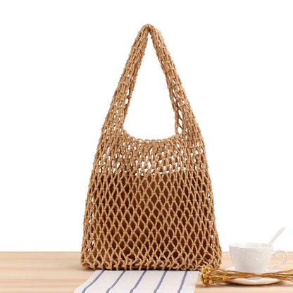 Straw beach bag