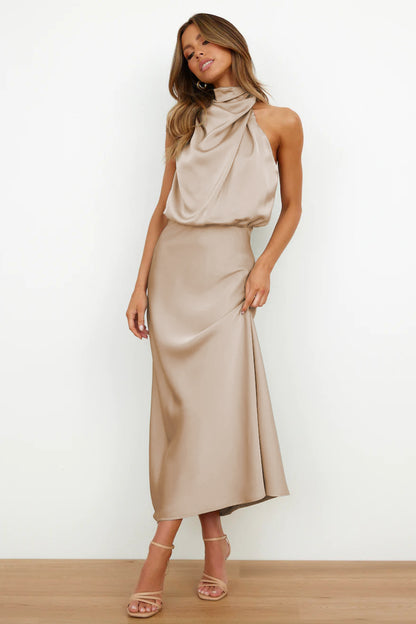 Satin Sleeveless Dress