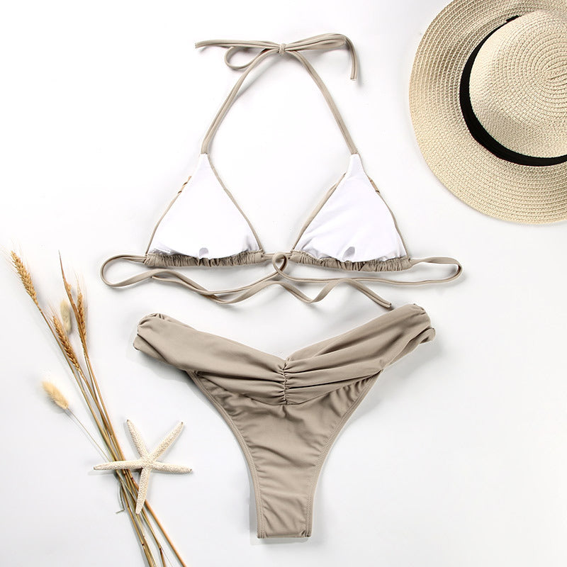 Halterneck string Bikini set