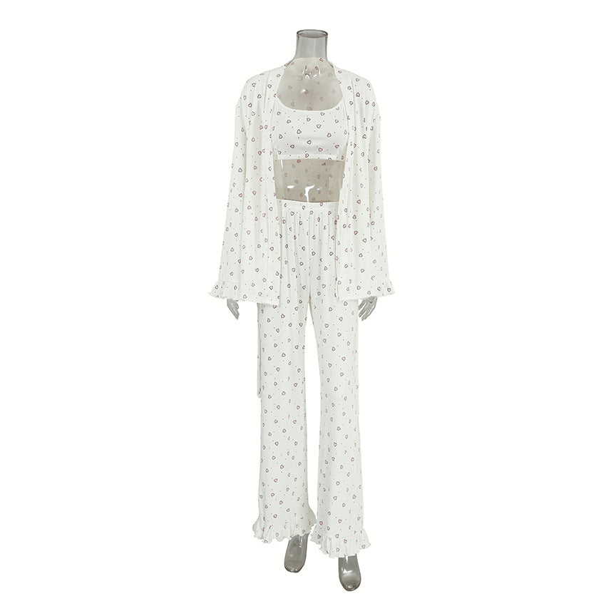 Soft three piece loungewear set