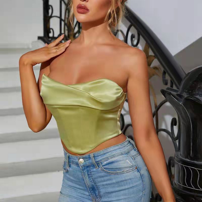 Satin crop top