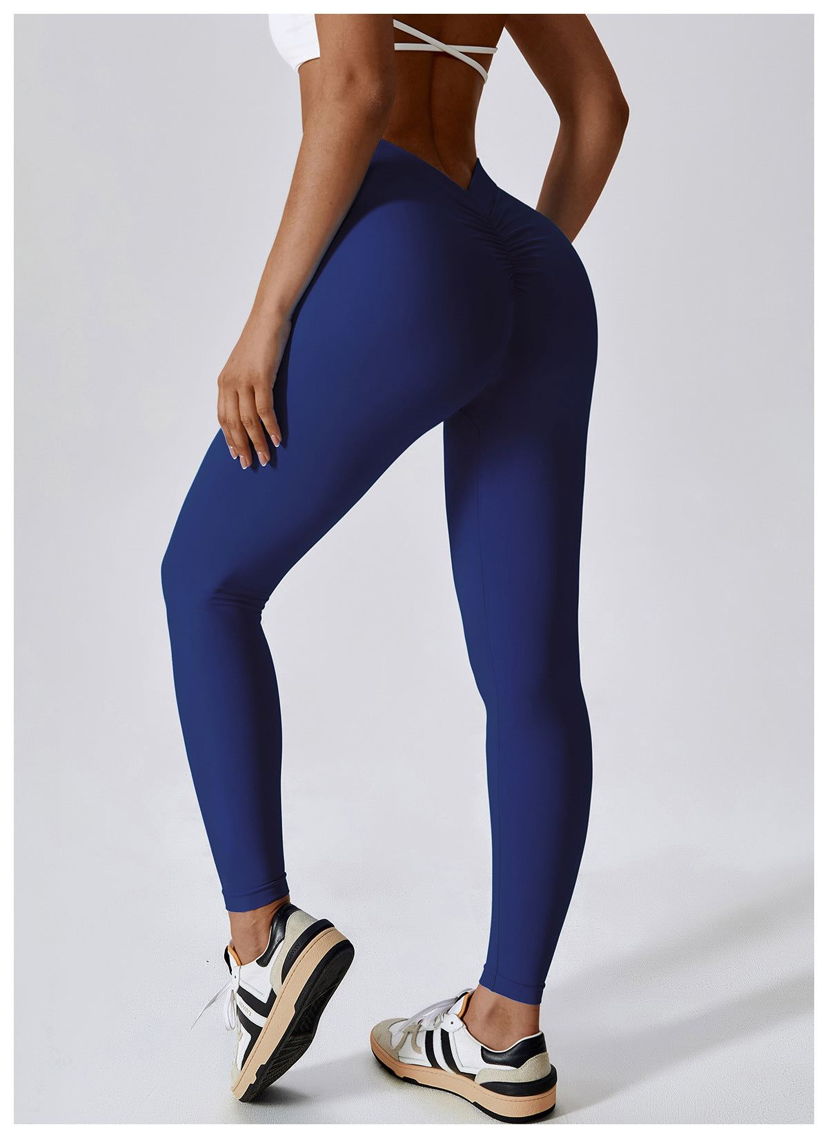 High waist leggings with ruched back