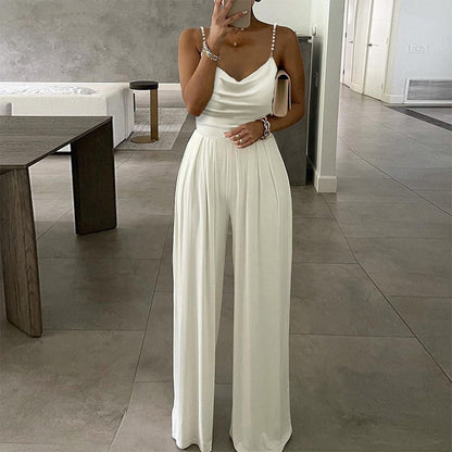 Wide leg jumpsuit