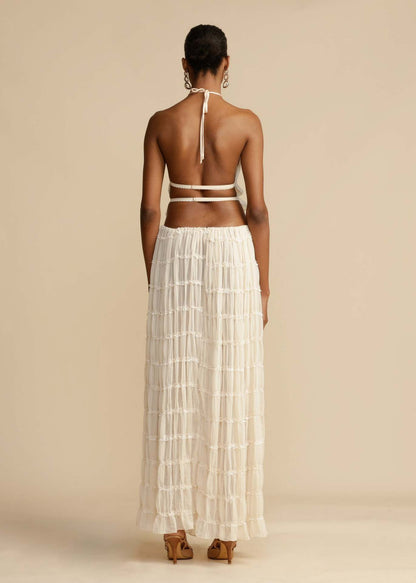 Pleated two piece set