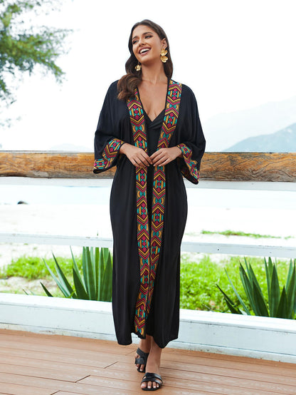 Embroidered Beach Cover up