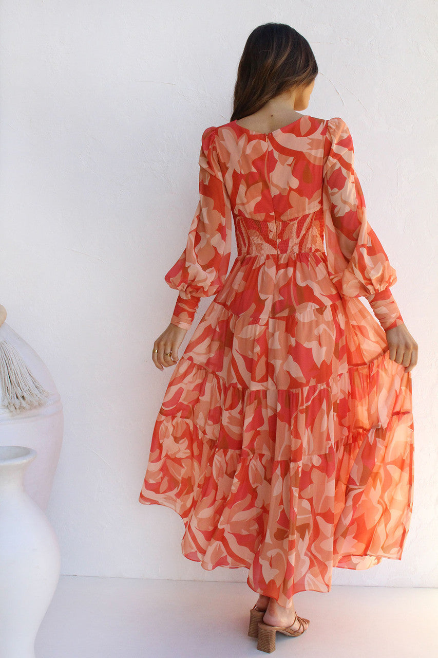 Printed maxi dress