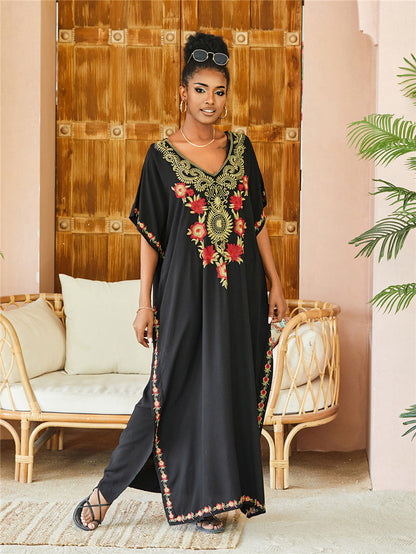 Embroidered Beach Cover Up