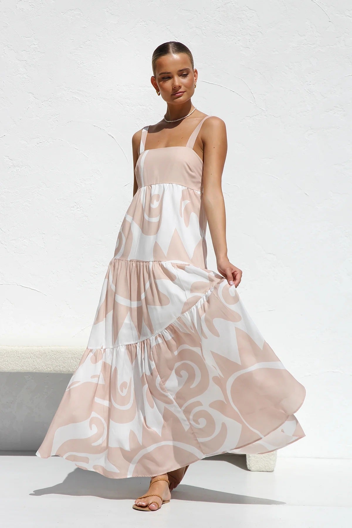 Printed maxi dress