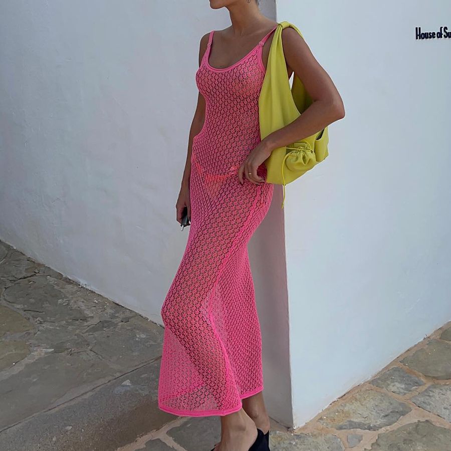 Knitted beach dress