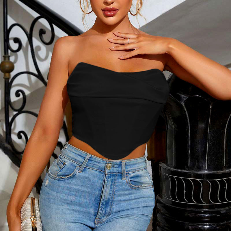 Satin crop top