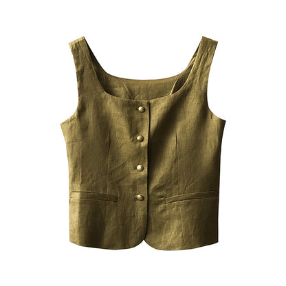 Linen Vest