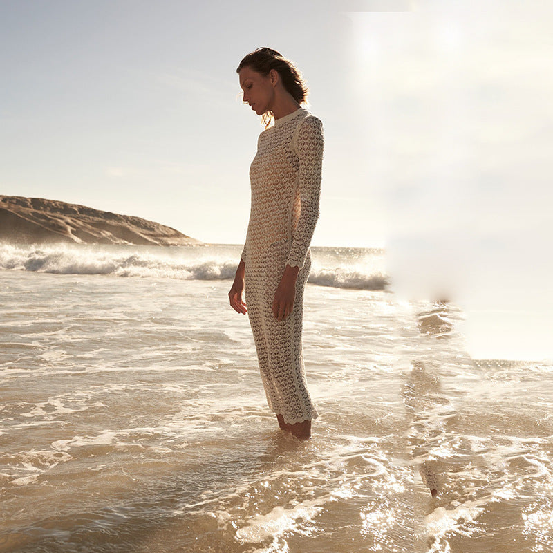 Knitted beach dress