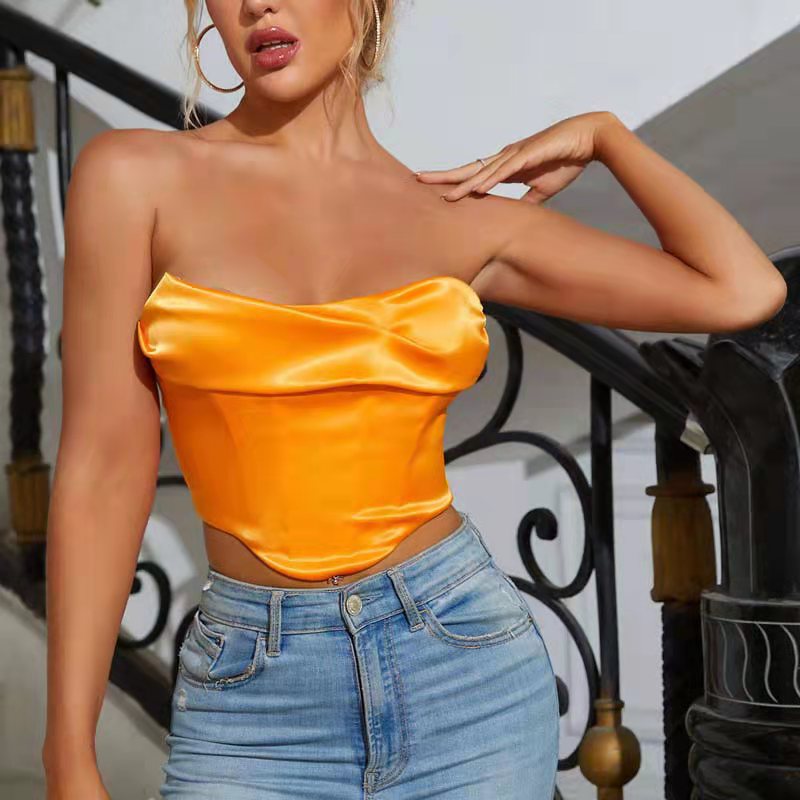 Satin crop top