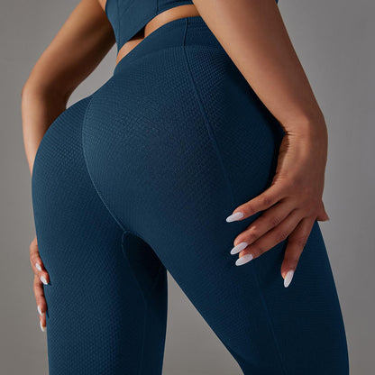 Textured high waist shaping leggings