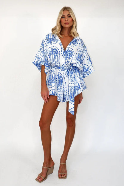 Printed playsuit