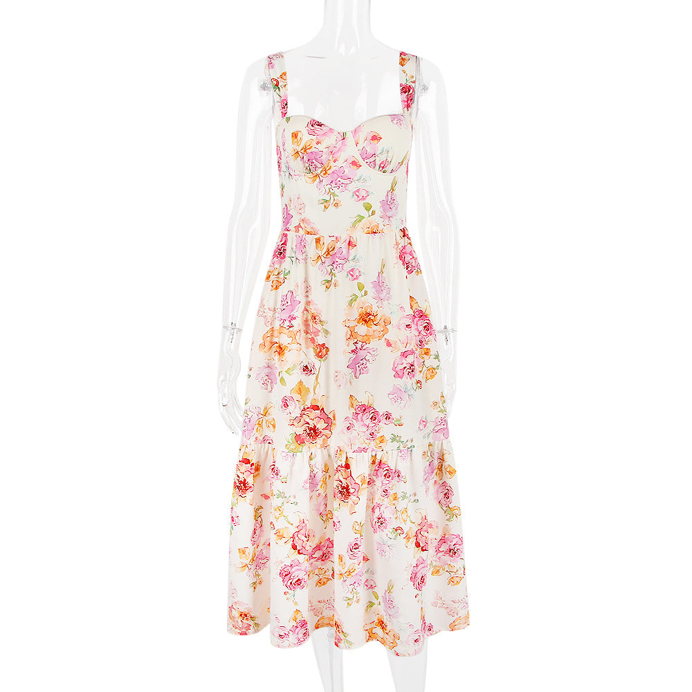 Floral Midi dress with pockets