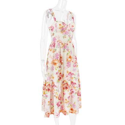 Floral Midi dress with pockets