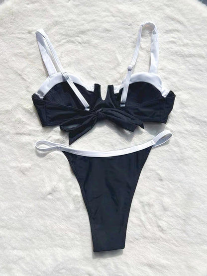 Monochrome bikini set